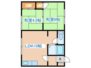 セントラル９５Ｄの物件間取画像